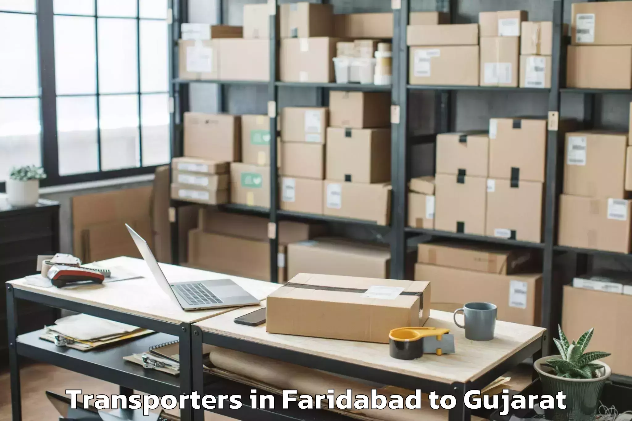 Book Faridabad to Bharuch Transporters Online